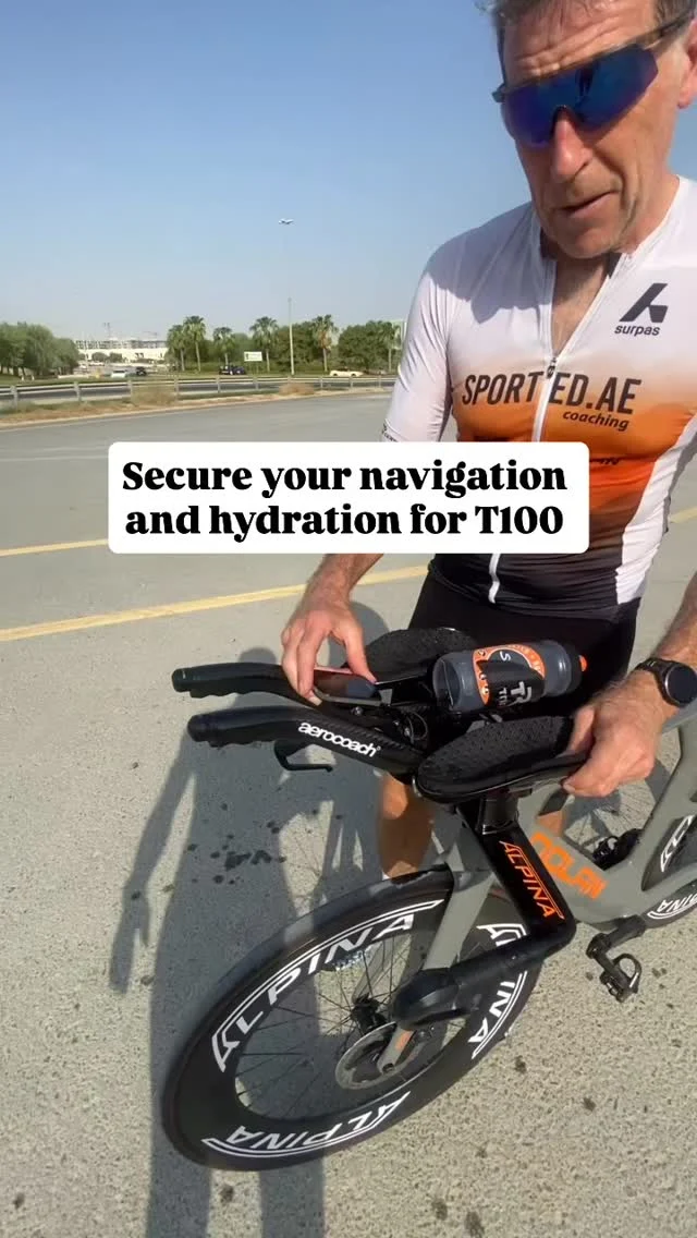 Secure your navigation and hydration for Dubai’s T100 course - and watch out for those speed bumps! This fully adjustable Polymount  bike computer setup pairs perfectly with the TriRig BTA adapter and their super-secure Kapa bottle cage. A clean, solid setup 👌🏼

Pass by the @getsportedme and @velopresto boutique at Meydan - the team will be there all weekend. 

#TriRig #Polimount #BikeComputerMount #KapaCage #CyclingGear #BikeSetup
