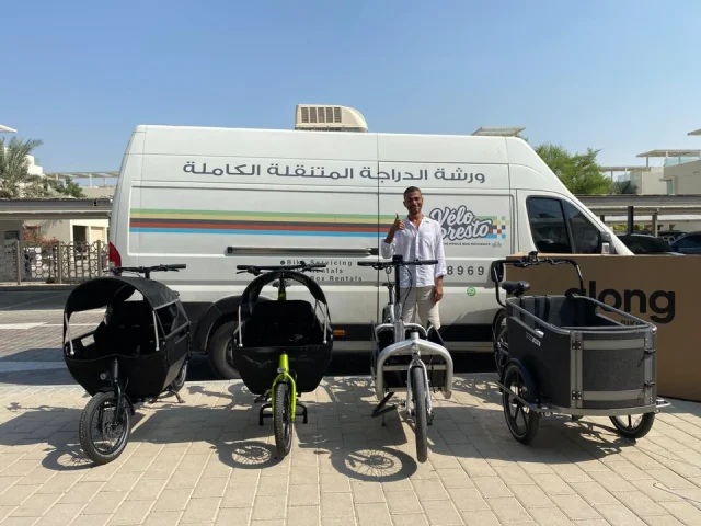 A new one for the VP team… cargo bikes! Watch out for these hitting Al Qudra very soon. Perfect for the cool weather.